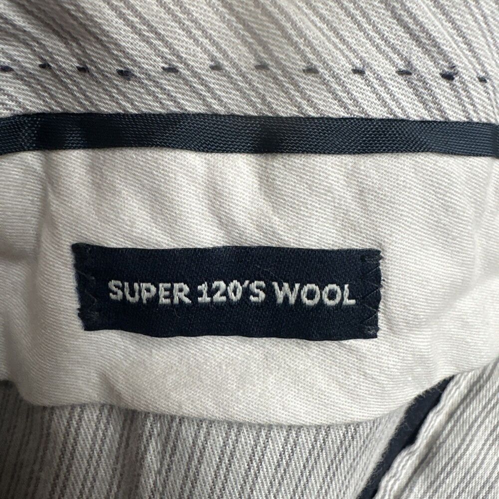 Ballin Dress Pants 100% Super 120s Wool Comfort-Eze Mens 40x27.5 Blue Flat Front - Picture 10 of 15